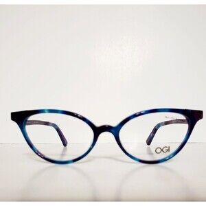Women's OGI Peakcock Pearl Designer Eyeglass Frames And Case-Made In Japan